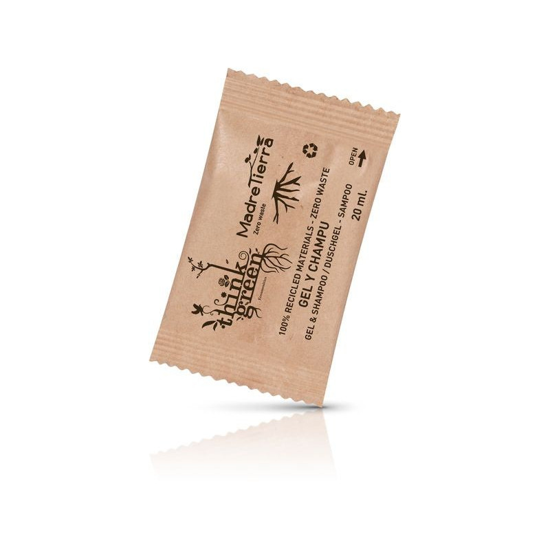Sobre gel y champú Madre Tierra 20ml - 1000 unidades