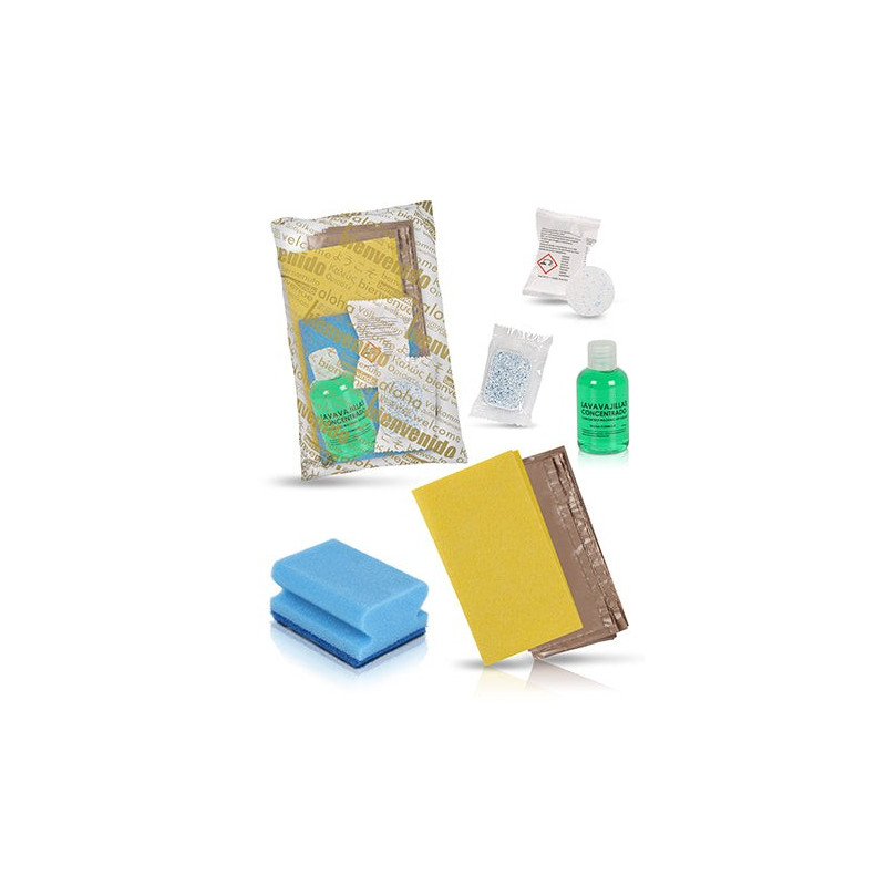 Reinigung professionell, Tuch, blauer Nagelschutz, 75ml Geschirrspüler, Geschirrspüler-Tablette