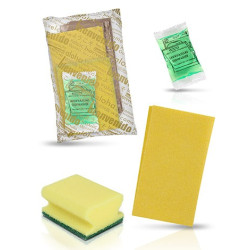 Kit básico, limpieza, cocina, bayeta amarilla, salvauñas amarillo, sobre lavavajillas