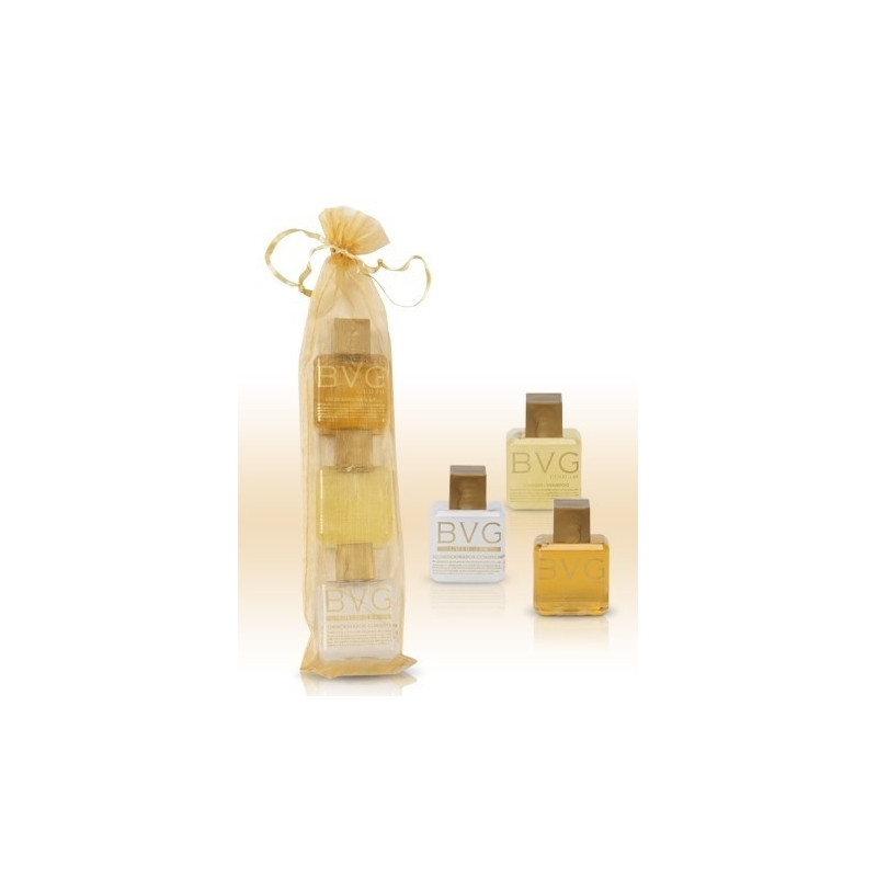Set 3 piezas botellitas BVG 35ml - perfecto para ofrecer comodidad a los clientes.