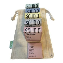 Bolsa Bio con cosmética sólida 6 piezas - sostenible y práctica.