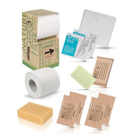 Kit de higiene personal "Buen camino" - ideal para peregrinos y viajeros.