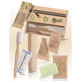 Kit de higiene Go Green Basic - productos esenciales y eco-friendly.