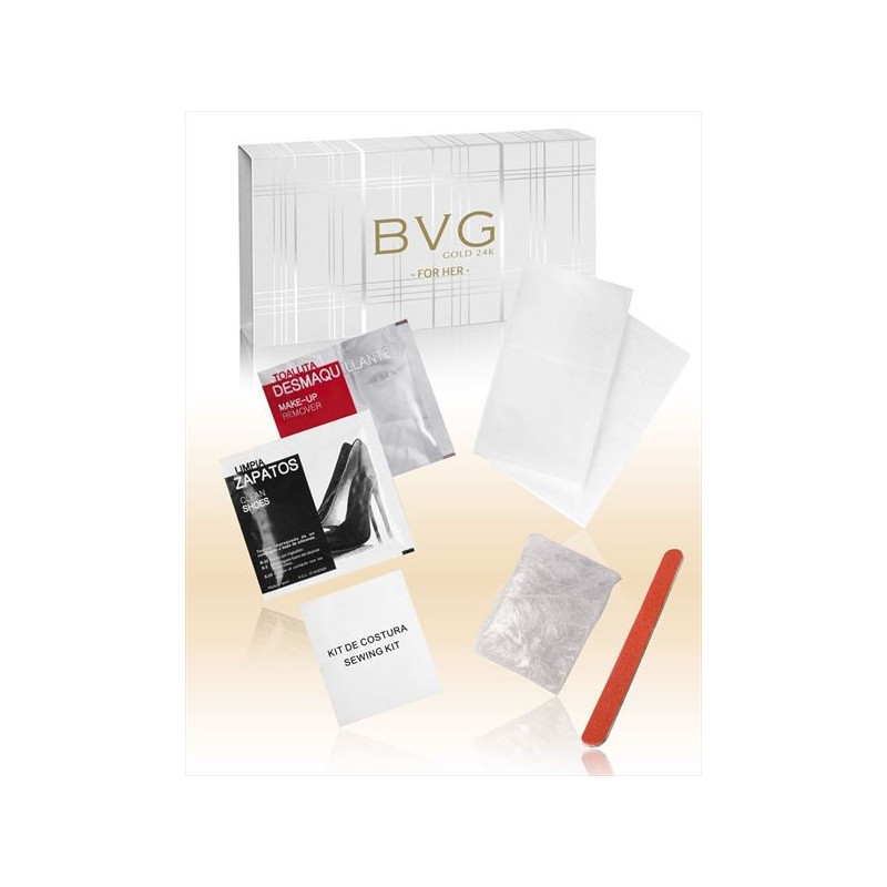 For Her BVG Gold – kit exclusivo de cuidados femininos para hotéis.