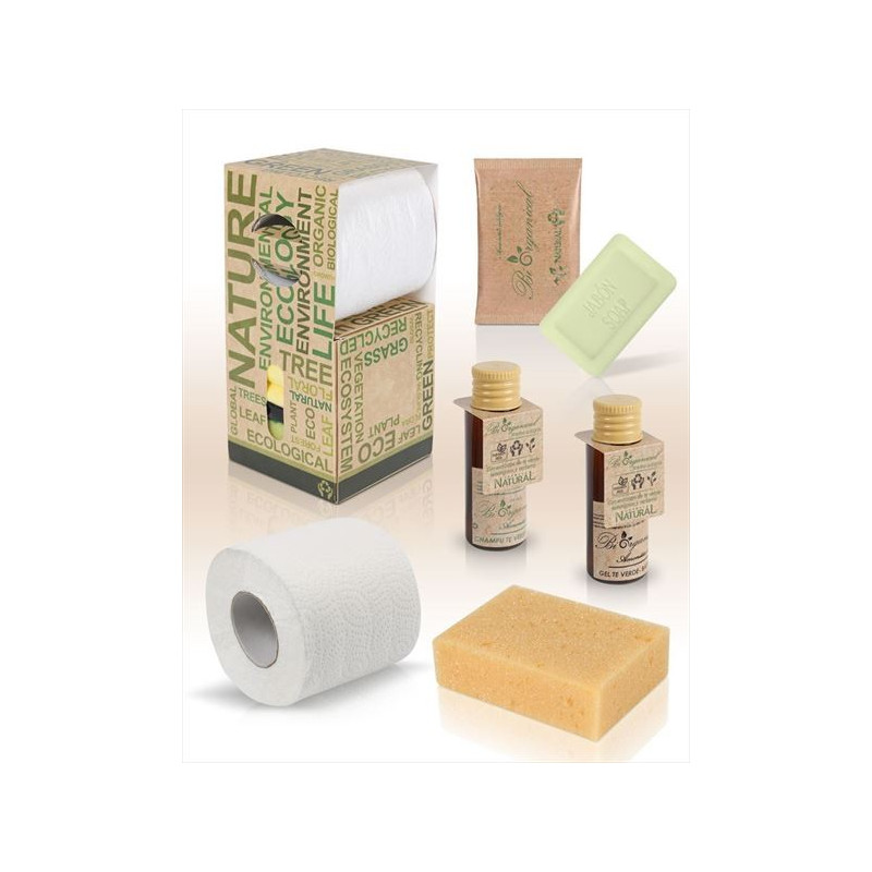 Kit de higiene personal Bio para baño - productos ecológicos y responsables.