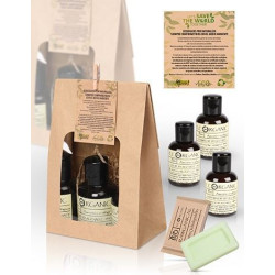 Set Ecorganic de gel, champú, body milk y pastilla de jabón - 40 Sets