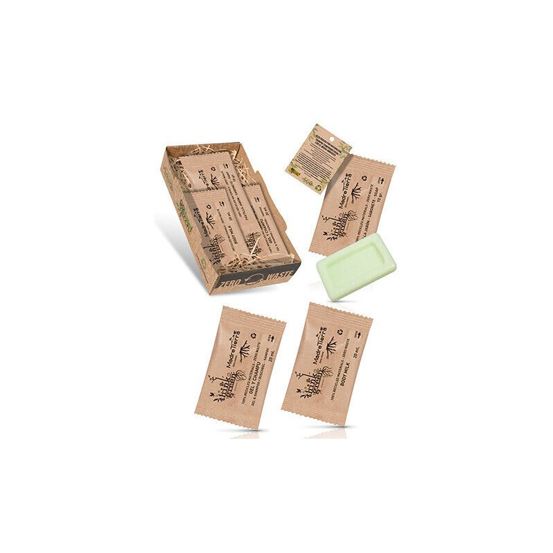 Bandeja Bio: gel & shampoo, leite corporal e sabonete - 50 Unidades